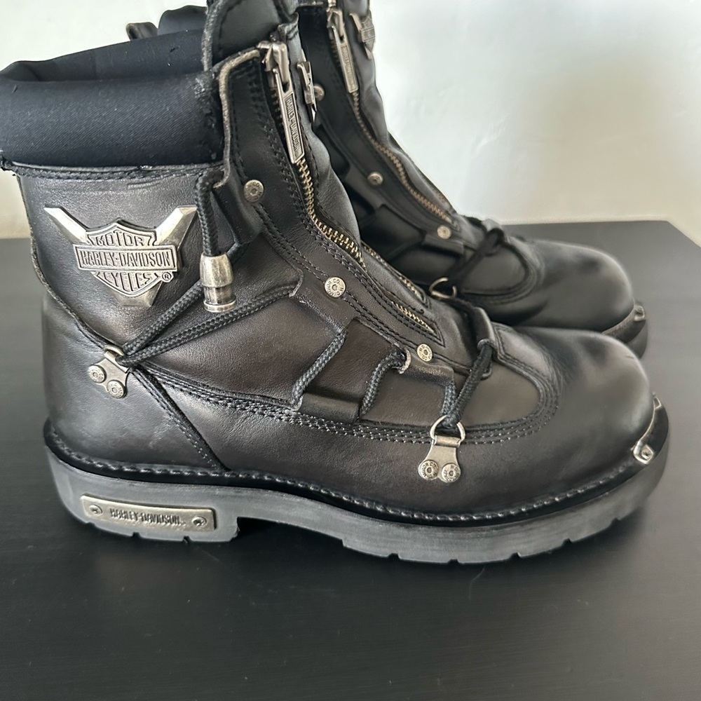 Harley-Davidson Black Leather Boots